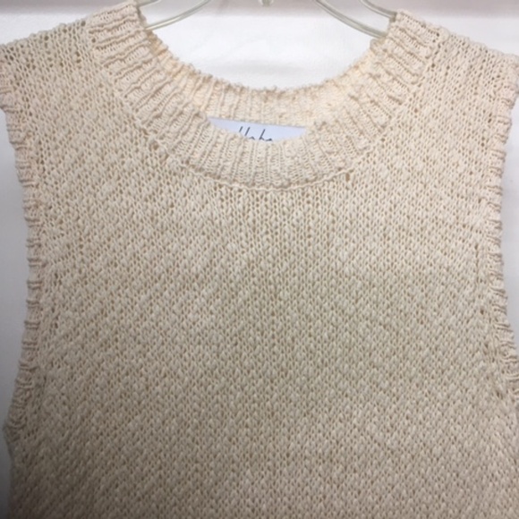 NEW ANTHRO CALLAHAN ISLA IVORY KNIT MIDI DRESS SLITS - Picture 6 of 13